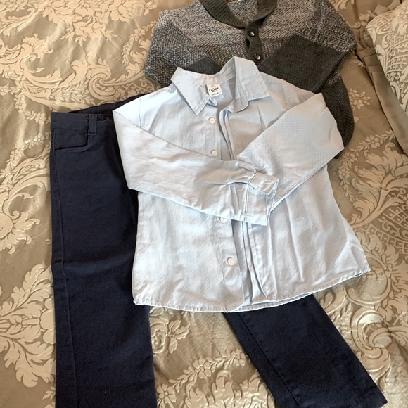 Boys button up shirt/jacket/pants set - Picture 2 of 5